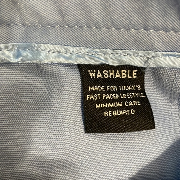 Larry Levine crop pants blue capri cotton size 10 - Picture 7 of 11